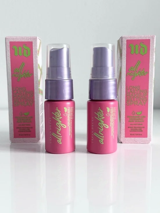 Urban Decay All Nighter Long Lasting Makeup Setting Spray Mini Duo - Watermelon - Picture 1 of 16